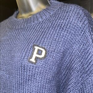 PINK Victoria's Secret Navy Crewneck Sweater